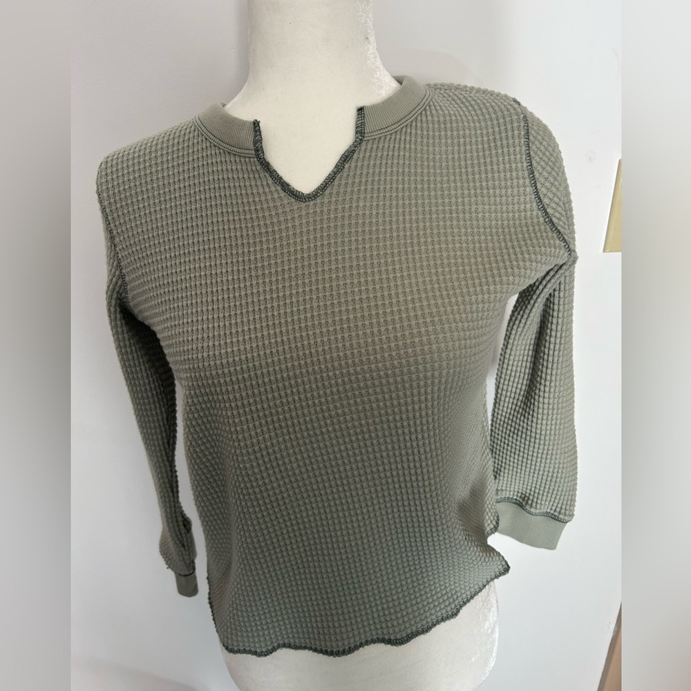 Madewell waffle knit top